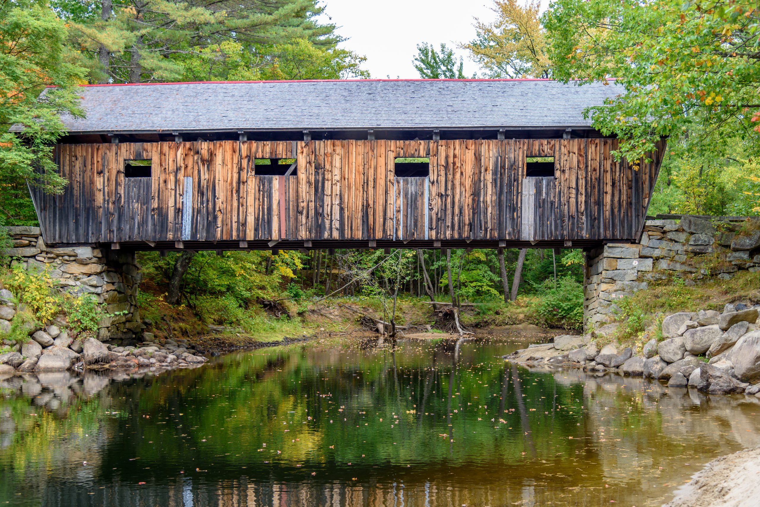 Lovejoy Covered Bridge in South Andover Maine.